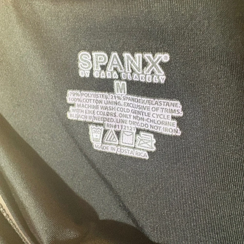 SPANX Black High Waisted Tummy Control‎ Shapewear Bodysuit Size M